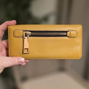 Marc Jacobs Mustard Yellow Leather Wallet